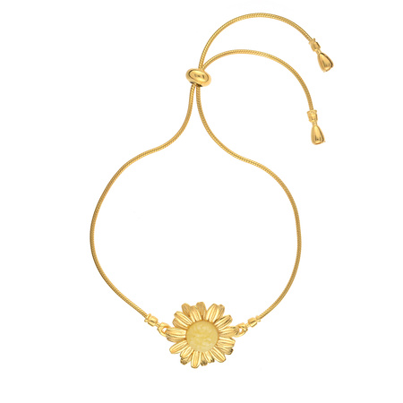 Silver brancelet with amber - Margaret